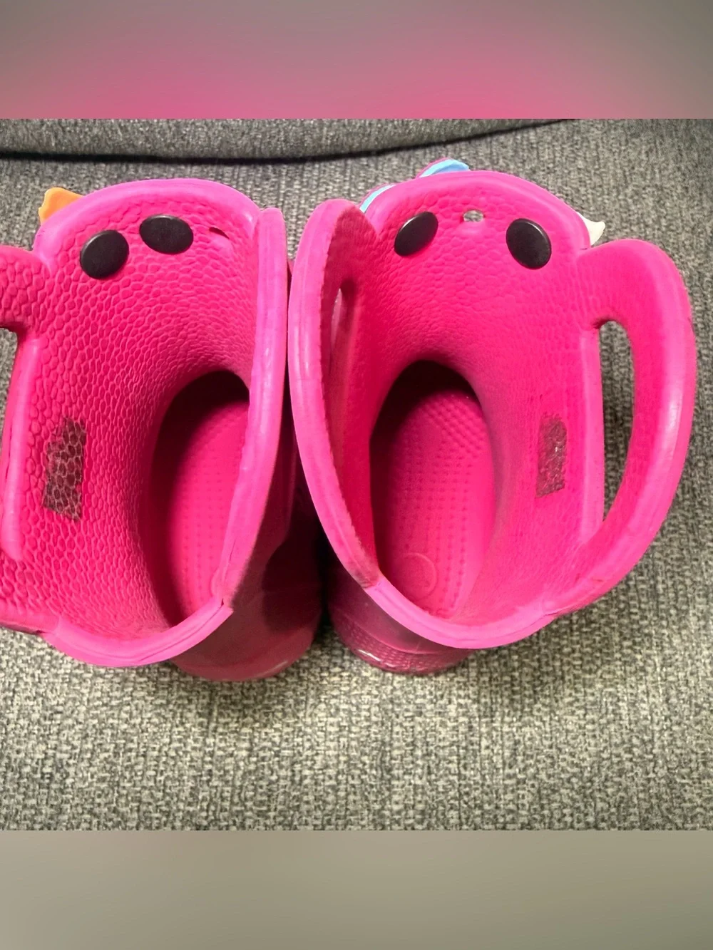 Crocs Kids Pink Handle-It Rain Boots Size C9 Waterproof Lightweight Durable